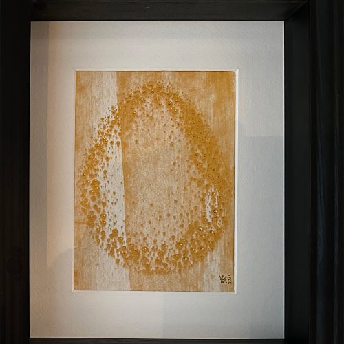 egg with golden holes