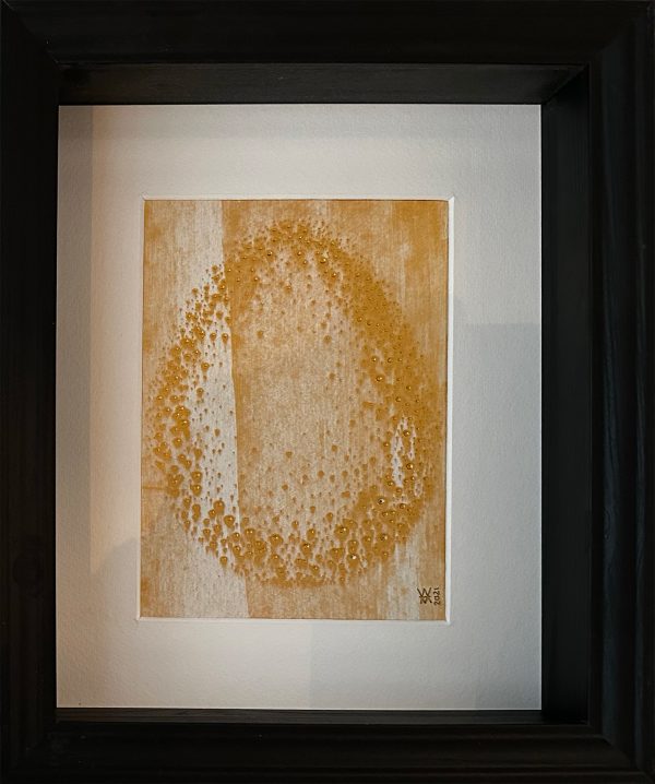 egg with golden holes